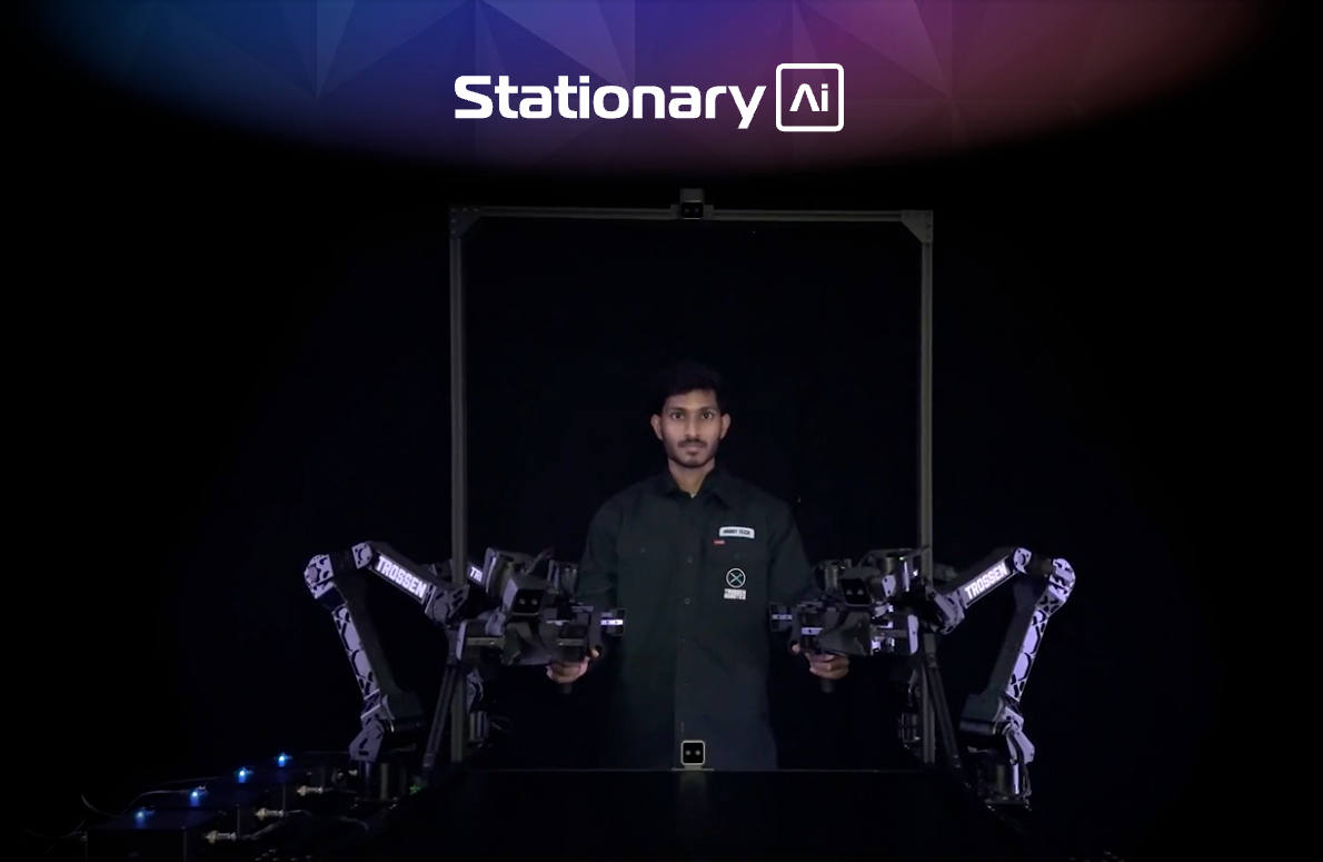 Stationary AI: 세션마다 데이터가 흔들리는 문제를 프레임으로 없앤 양팔 워크스테이션