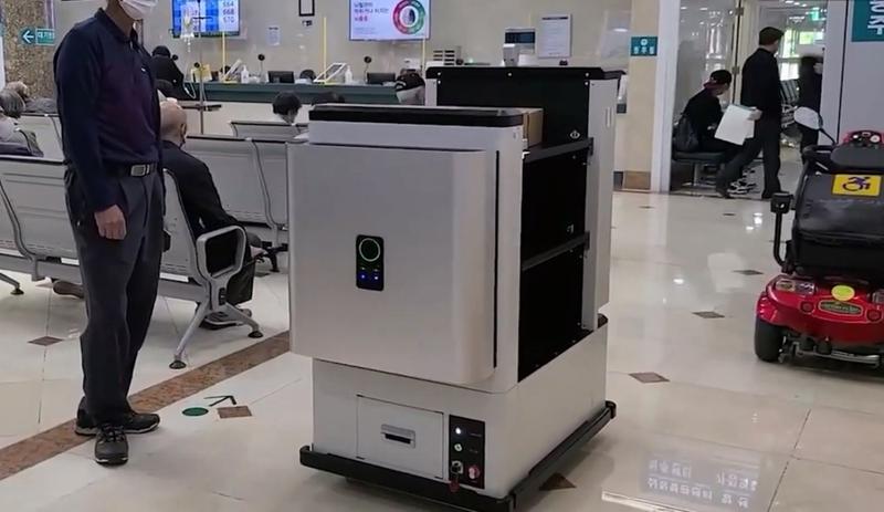 트위니 나르고 바이킬러를 활용한 대형병원 살균 및 물품운송